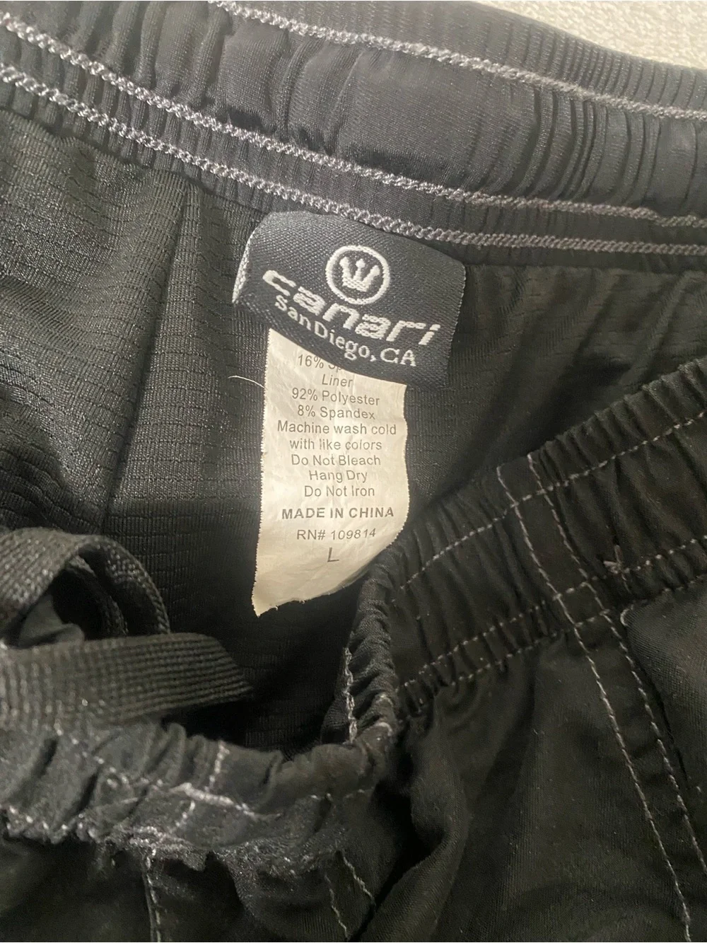 Canari Black Men's Bicycling Shorts